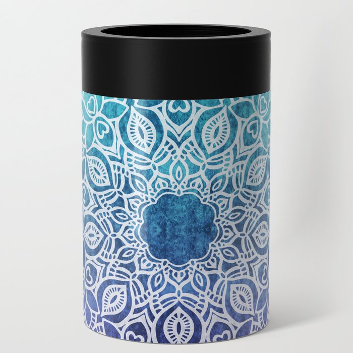 The infinite lotus mandala - blues Can Cooler