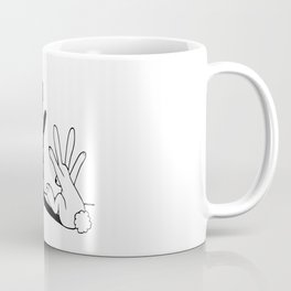Rabbit Hand Shadow Coffee Mug