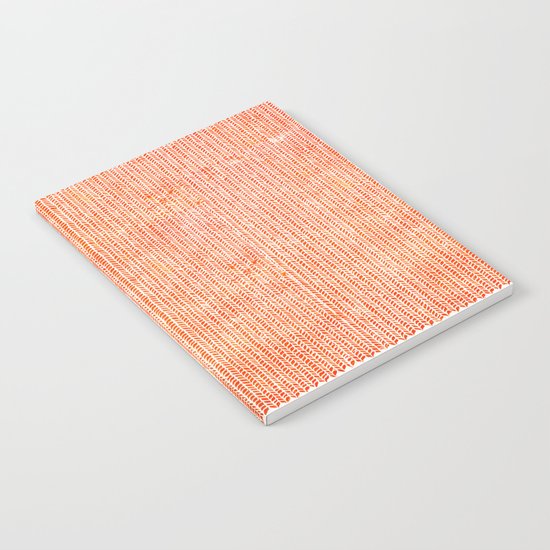 Stockinette Orange Notebook
