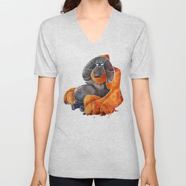 Orangutan V Neck T Shirt