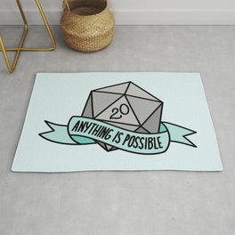 Anything is Possible D20 Rug
