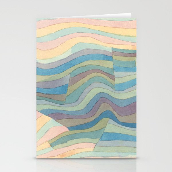Paul Klee - Bewegung an der Steilküste - Steilkuste Stationery Cards