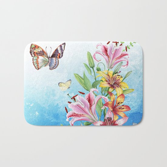 Flowers bouquet #19 Bath Mat
