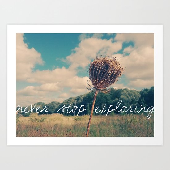 Never Stop Exploring II Art Print