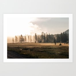 Morning glory at Yellowstone Art Print