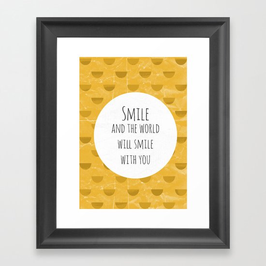 Smile Framed Art Print