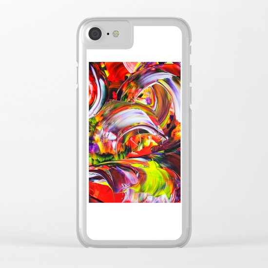 Abstract Perfection Clear iPhone Case