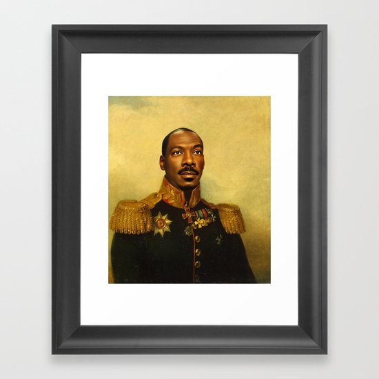 Eddie Murphy - replaceface Framed Art Print