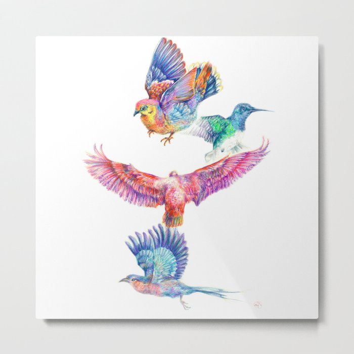 birds in color Metal Print