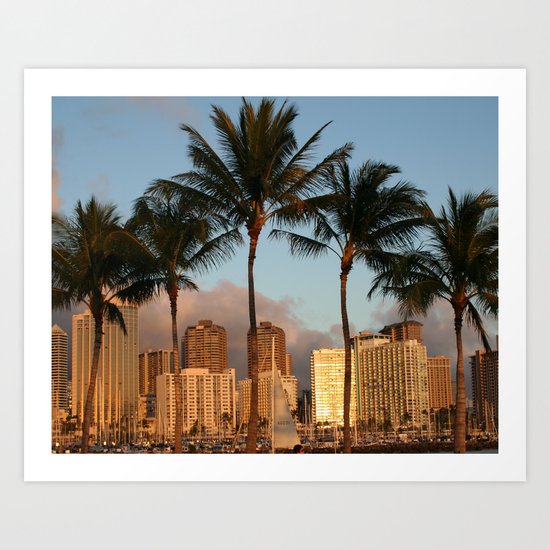 Honolulu Hawaii Art Print