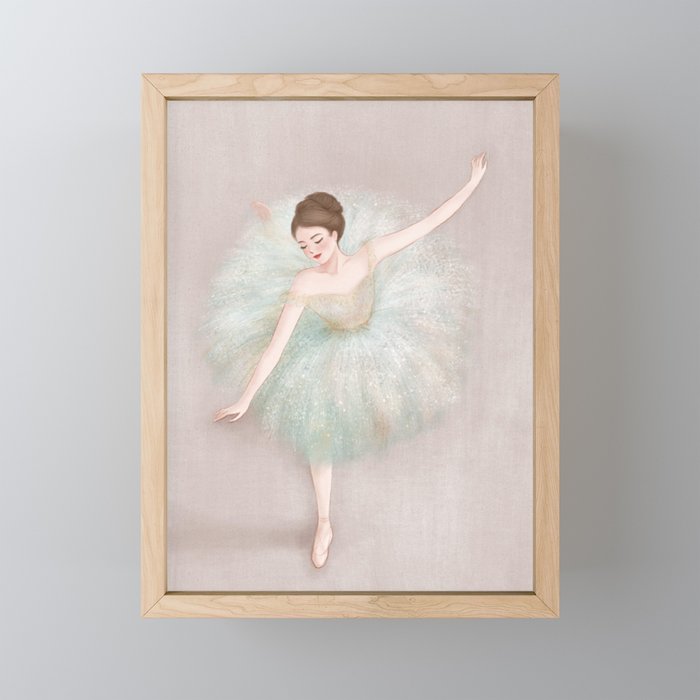 Ballerina Framed Mini Art Print