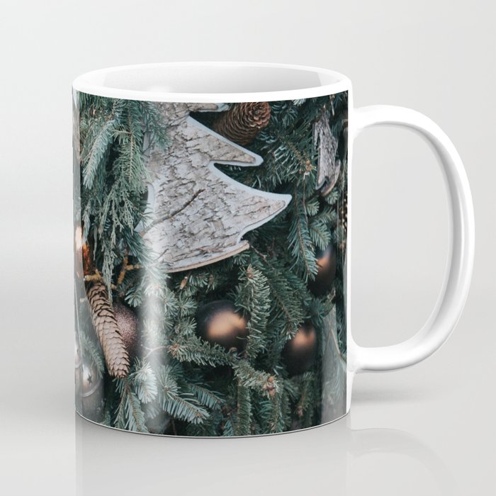 Christmas Ornaments On Trees Photography Coffee Mug By