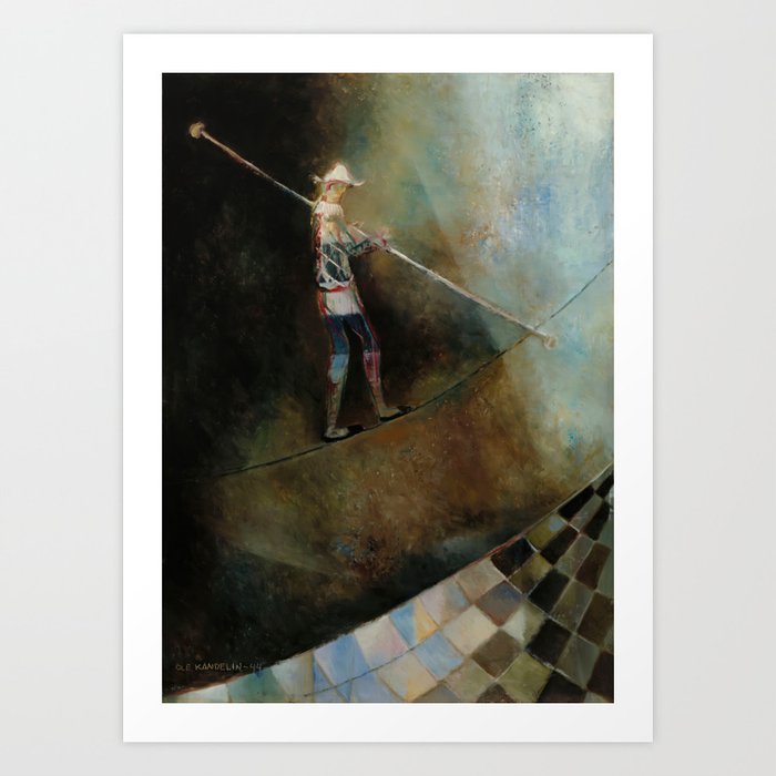  The Rope-Dancer - Ole Kandelin  Art Print