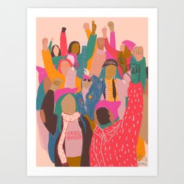 Womens march Art Print