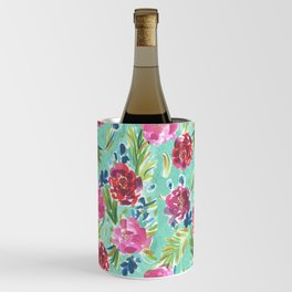 Watercolor Floral 1 Wine Chiller