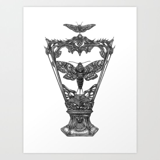 Moth Holy Grail Art Print