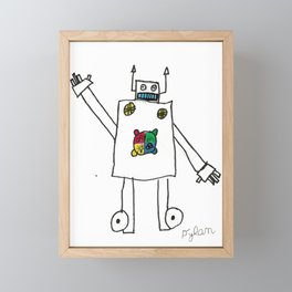 Robot Overlord Framed Mini Art Print