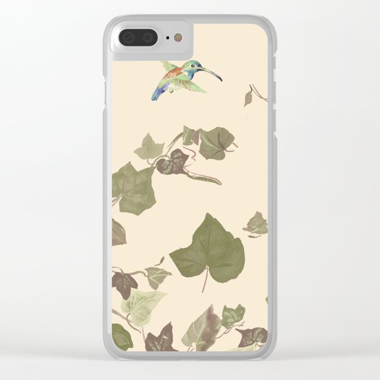 Ivy & hummingbird Clear iPhone Case