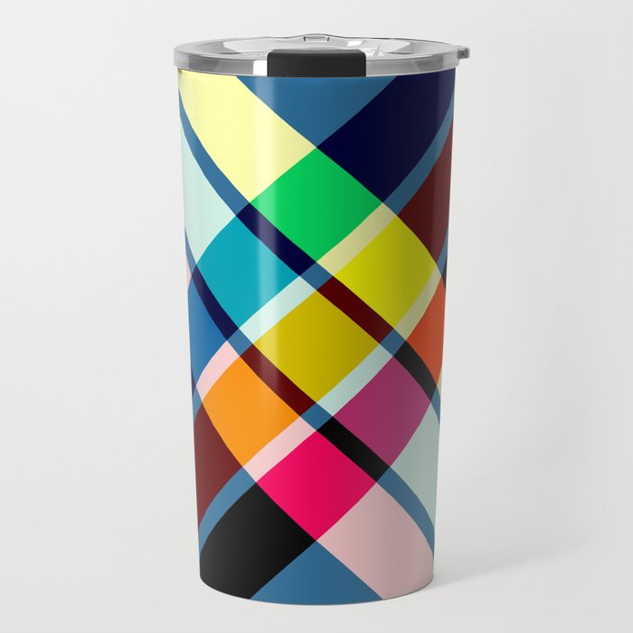 Feringa - Colorful Abstract X Art Travel Mug