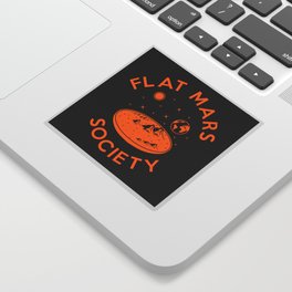 Flat mars society Sticker