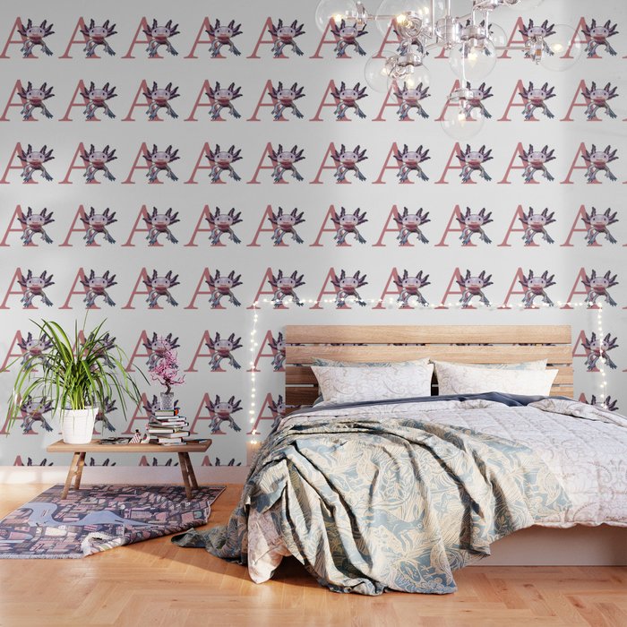 A For Axolotl Wallpaper By Grace Yesul Society6