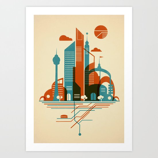 From the Subway to the Sky Art Print