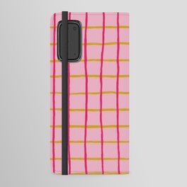 Retro Y2K Chequered Grid Android Wallet Case
