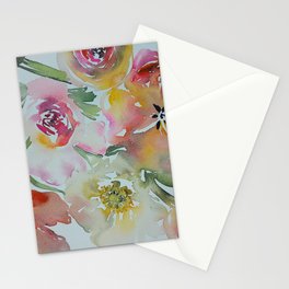 Parrot tulips in bloom Stationery Card