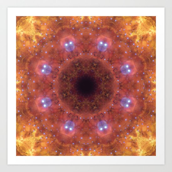 Space Mandala No14 Art Print