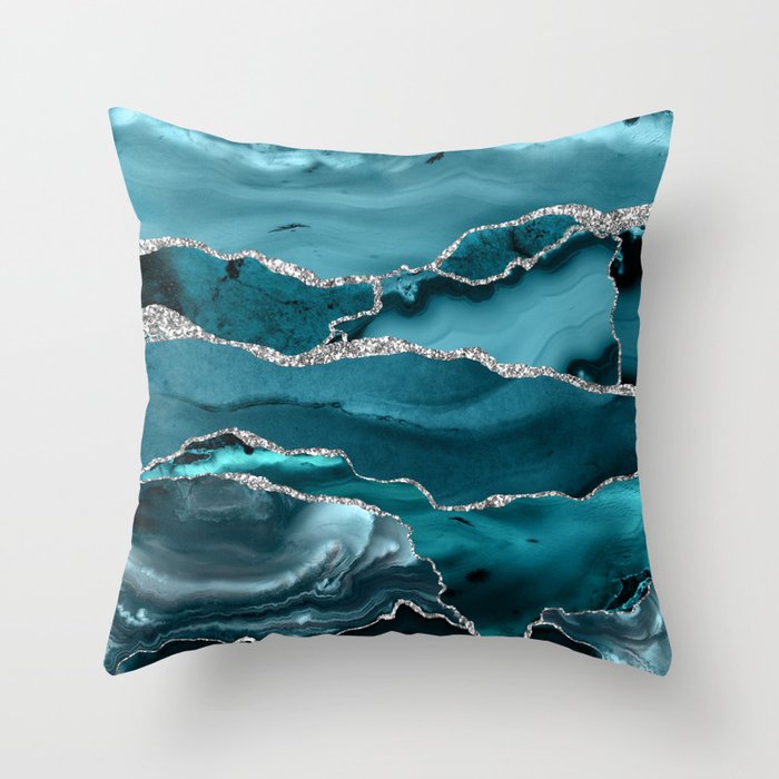 Blue bohemian throw new arrivals pillows