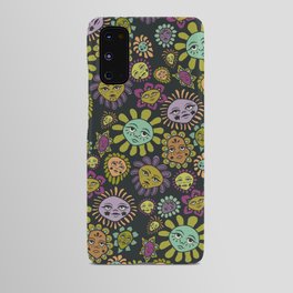 flower faces up close Android Case
