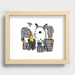 Bunny Monster Recessed Framed Print