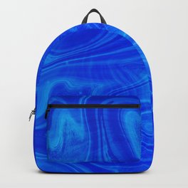 Royal Blue Swirl Marble Backpack
