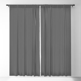 Pinstripe Blackout Curtain | Dark, Suiting, Mens, Black, White, Vertical, Thin, Pinstriped, Pin, Grey 