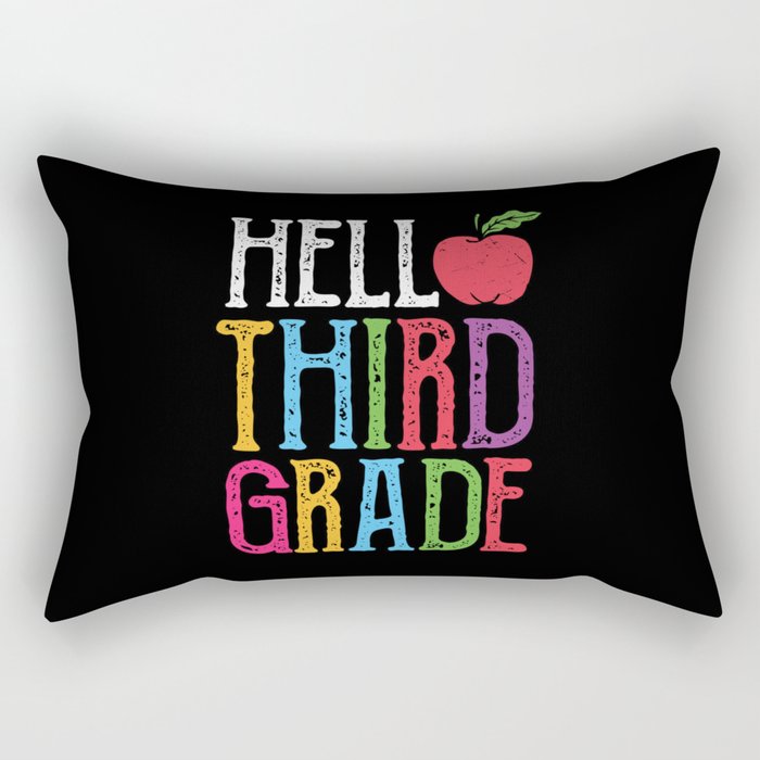 Hello Third Grade Back To School Rectangular Pillow