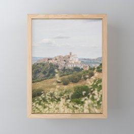 Italian hilltop village | Fine art print Framed Mini Art Print