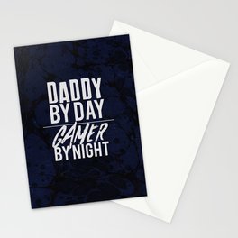 daddy y day / gamer by night 2018 Stationery Cards