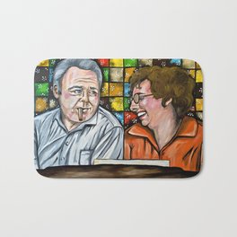 Archie & Edith Bunker  Bath Mat | Pop Art, Movies & TV, Curated, Painting, People 