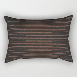 AWARENESS BROWN ON BLACK Rectangular Pillow