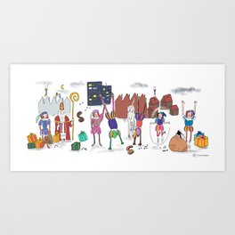 Sinterklaas Art Prints For Any Decor Style Society6