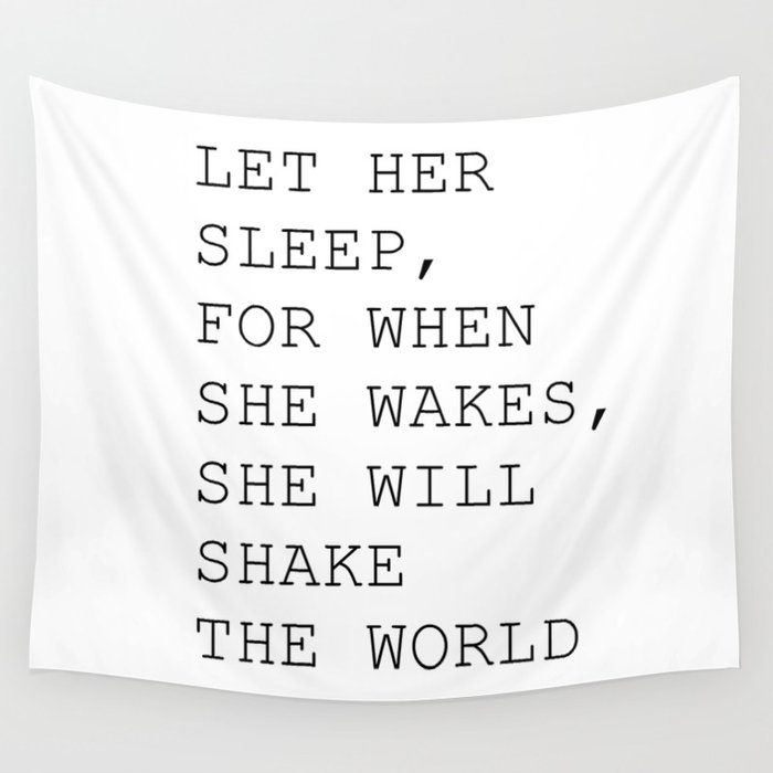 Let her sleep Wall Tapestry