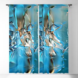 Shiny foil - haptic structure  -  abstract plastic look 189 - decor design Blackout Curtain