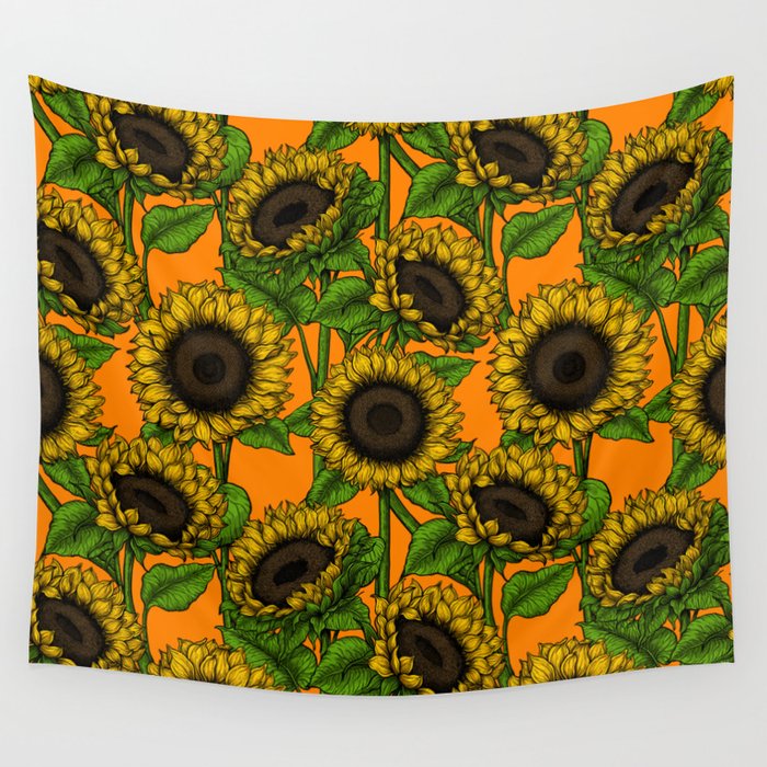 Sunflowers Wall Tapestry by Katerina Kirilova | Society6