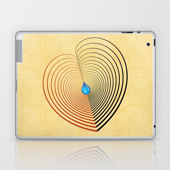 Out of the Blue -- an unbalanced heart Laptop & iPad Skin