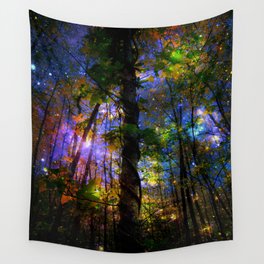 Forest of the Fairies Night Wall Tapestry