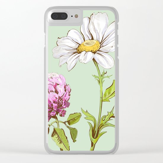 Flowers 103 Clear iPhone Case