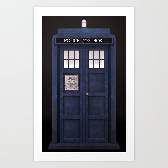 Tardis front Art Print