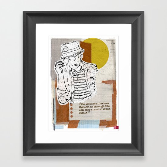 The Rum Diary…Hunter S Thompson Framed Art Print