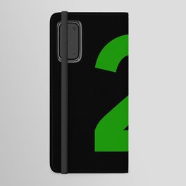 Number 2 (Green & Black) Android Wallet Case