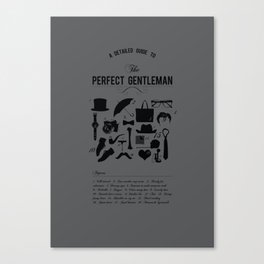 The Perfect Gent Canvas Print